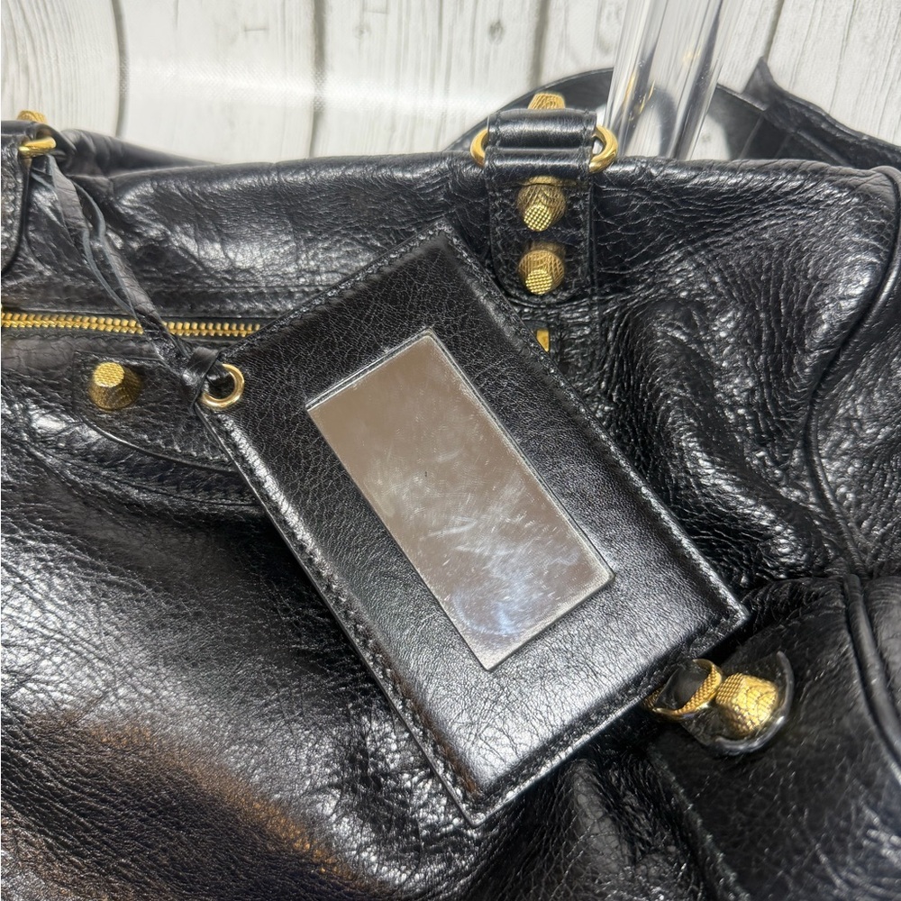 PRE LOVED Balenciaga Leather Top Handle Medium Leather Giant 12 City Bag - Picture 5 of 16